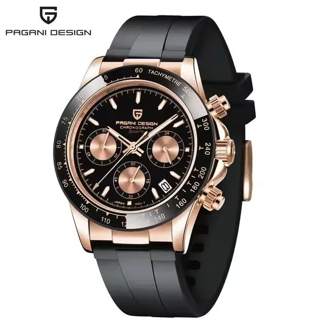 40mm New V2 PAGANI DESIGN Men's Quartz Watches Sapphire Retro Chronograph Stainless Steel Waterproof Watch Men's Watch