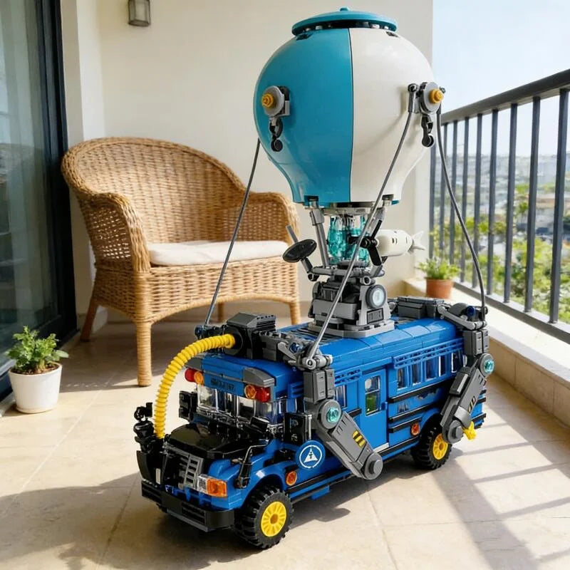 New 954pcs Popular Games Battle Bus Car Model 77073 Building Blocks Puzzle Model Bricks Toys for Birthday Christmas Gifts