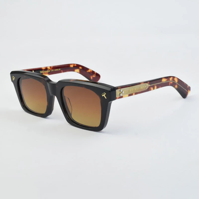 2026 Sunglasses Thick Heavy Japanese Style Men Fashion Sun glasses brand Acetate High Quality Classical Uv400 QUENTIN Sunglass