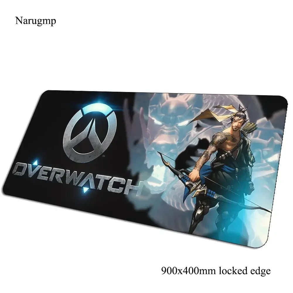 Overwatch-musemåtte til fødselsdag, computermåtte 900x400x3mm, stor gaming-musemåtte, gave, muse- og tastaturmåtte til PC-gamer-skrivebord