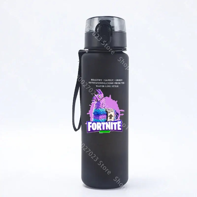 650ML Fortnite Sports Water Bottle Kawaii Motivational Leak Proof Portable Reusable Cups Outdoor Travel Gym Jugs New Cute Gifts