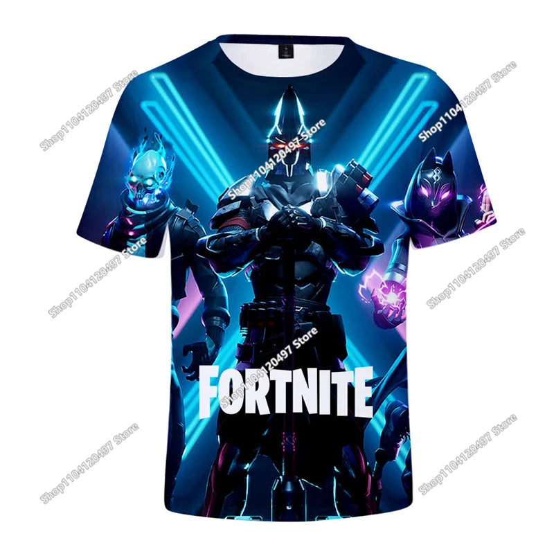 Fortnite Boys Clothes T-Shirt Victory Hero Child Kids T-shirt Battle Royale 3D Girls Short Sleeve Tees T-shirt