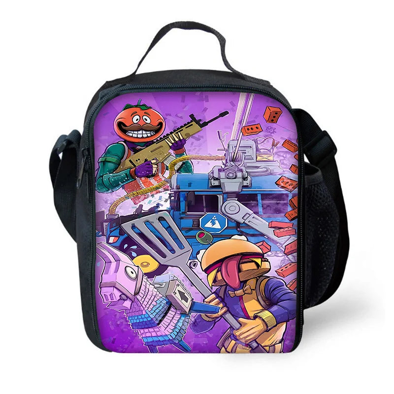 Hot Game Child Backpacks Lunch Bag Pencil Case Pupil Large Capacity School Bags Design-Fortnite For Boy Girl Best Gift