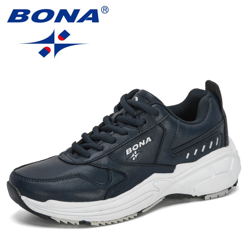 BONA New Designers Classic Sneakers Running Shoes Women Outdoor Sports Shoes Comfortable Running Shoes Ladies Walking Shoes