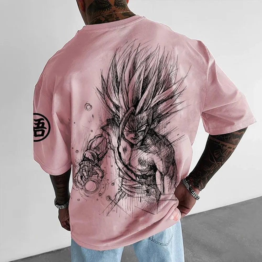 Dragon Ball Z Themed T-Shirt - Pure Cotton, Breathable & Elastic | Comfortable & Stylish | Great for Anime Fans