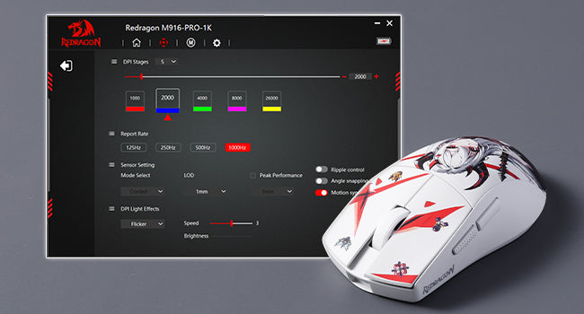 Redragon M916AK PRO 3-Mode Anime 42G ultrakevyt 26K DPI:n pelihiiri täysin ohjelmoitavilla painikkeilla