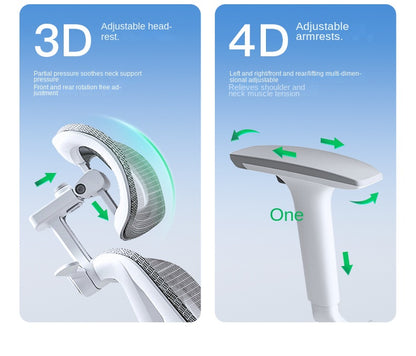 UVR Reclinable Boss Chair Sedentary Comfort Mesh Staff Sedentary Comfort Ergonomic Design Backrest Stool Game Office Chair
