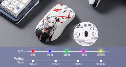 Redragon M916AK PRO 3-Mode Anime 42G ultrakevyt 26K DPI:n pelihiiri täysin ohjelmoitavilla painikkeilla