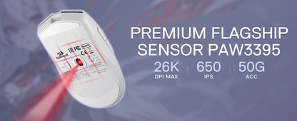 Redragon M916AK PRO 3-Mode Anime 42G ultrakevyt 26K DPI:n pelihiiri täysin ohjelmoitavilla painikkeilla