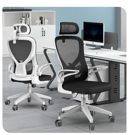 Bluesdeer-Chaise de bureau en maille réglable, chaise de travail à dossier haut, soutien lombaire, repos de sauna réglable, recommandé pour la maison