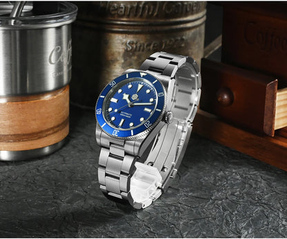San Martin New Upgraded 37mm BB54 Vintage Men Diver Watch ST2130 Automatic Mechanical Sapphire Luminous Waterproof 200m SN0138
