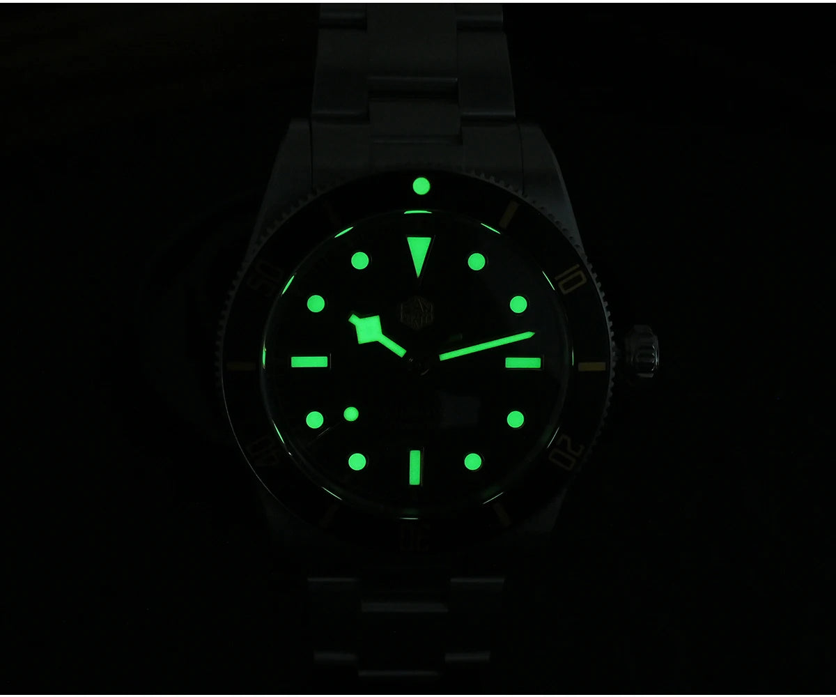San Martin New Upgraded 37mm BB54 Vintage Men Diver Watch ST2130 Automatic Mechanical Sapphire Luminous Waterproof 200m SN0138