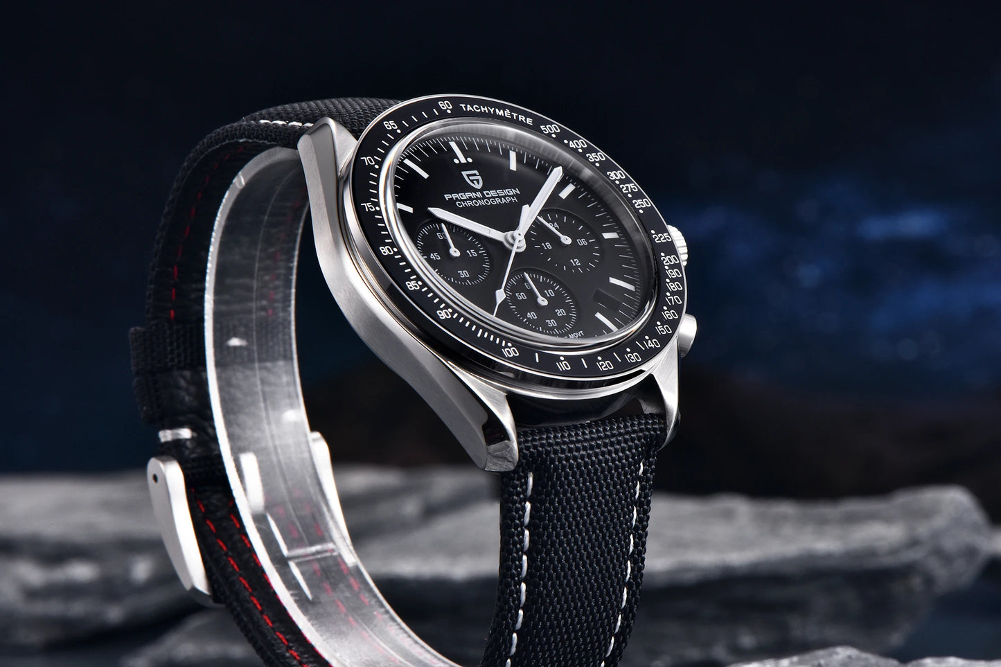 PAGANI DESIGN 2026 New V6 Moon Watches Men Luxury Quartz Watch For Men Speed Sport Chronograph AR Sapphire crystal Wristwatch