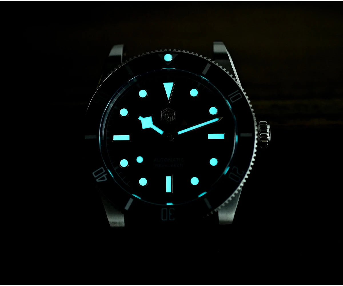 San Martin New Upgraded 37mm BB54 Vintage Men Diver Watch ST2130 Automatic Mechanical Sapphire Luminous Waterproof 200m SN0138