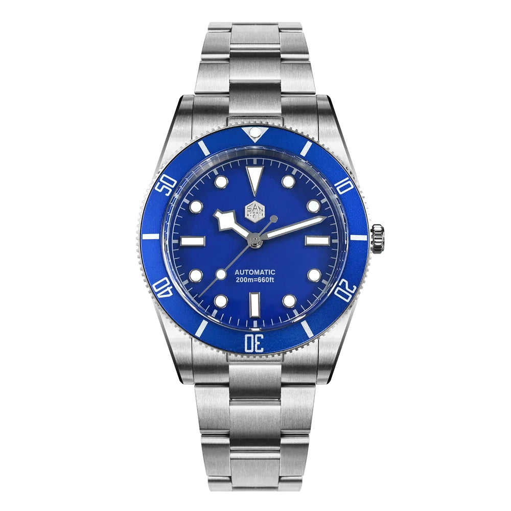 San Martin New Upgraded 37mm BB54 Vintage Men Diver Watch ST2130 Automatic Mechanical Sapphire Luminous Waterproof 200m SN0138