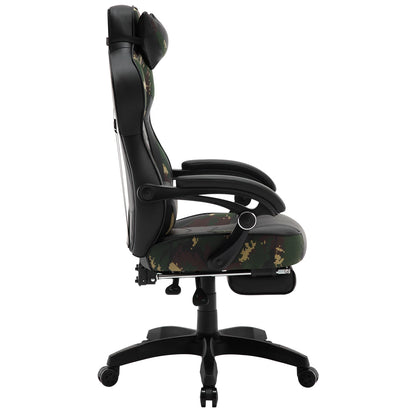 WOLTU Racing Gaming Chair Ergonomic Office Chair with Footrest, Adjustable Reclining Gamer Chair, Swivel Computer Desk Chair with Headrest & Lumbar Support
