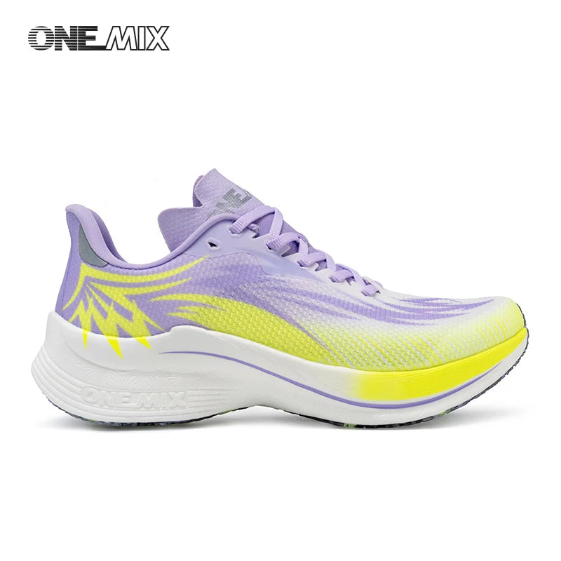 ONEMIX 2025 Scarpe sportive da running uomo donna con piastra in carbonio, traspiranti, ammortizzate, antiscivolo, PB, leggere, a rimbalzo