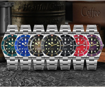 San Martin New Upgraded 37mm BB54 Vintage Men Diver Watch ST2130 Automatic Mechanical Sapphire Luminous Waterproof 200m SN0138