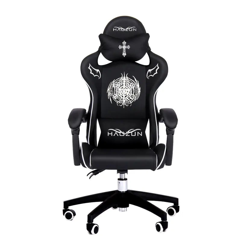 Gaming Chair Ergonomic Reclining Computer Chair with Footrest, 360° Swivel Gamer Chair, Adjustable Office Chair for Home, Gaming Room & Office