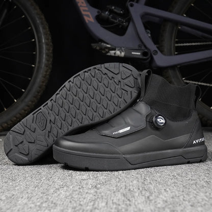 Avitus MTB Shoes for All Mountain Bike Flat Pedals or SPD Cleat Compatible Arcas Cycling Shoes