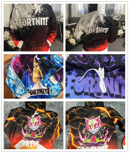 Hot Game Fortnite Hero Print Sweatshirt Boys Girls 3D Clothes Casual Kid Hoodies Children Adult Men Women Spring Autumn Pullover
