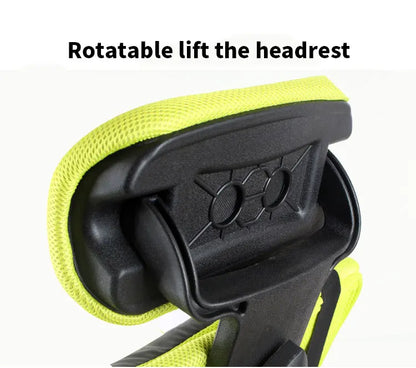 Ergonomic Mesh Office Chair with Footrest, Computer Chair with Adjustable Headrest, Reclining Home Office Chair BR-10