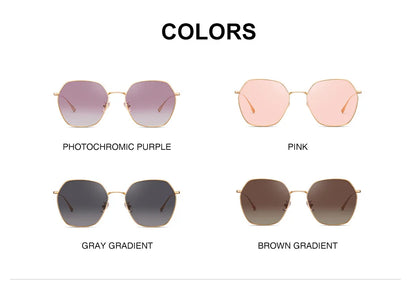 CAPONI Gradient Women's Sunglasses Polarized Fashion Brand Designer Sun Glasses Anti UV Ray Original Decorative Shades CP21015