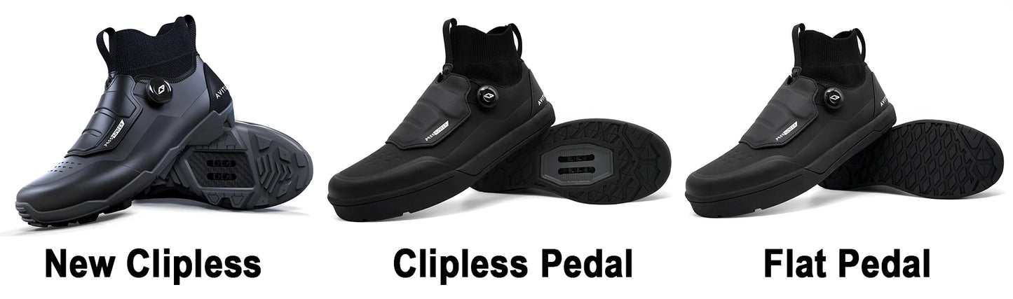Avitus MTB Shoes for All Mountain Bike Flat Pedals or SPD Cleat Compatible Arcas Cycling Shoes