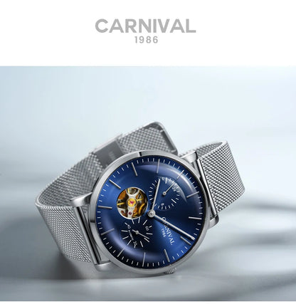 Reloj mecánico para hombre Carnival – Reloj de pulsera automático de lujo con cristal de zafiro