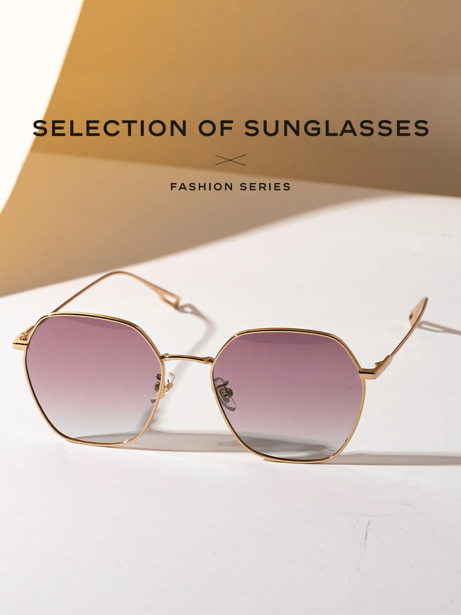 CAPONI Gradient Women's Sunglasses Polarized Fashion Brand Designer Sun Glasses Anti UV Ray Original Decorative Shades CP21015