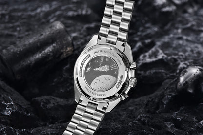 PAGANI DESIGN 2026 New V6 Moon Watches Men Luxury Quartz Watch For Men Speed Sport Chronograph AR Sapphire crystal Wristwatch