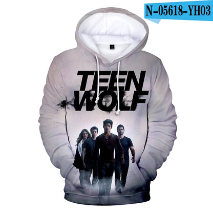 New TV Series TEEN WOLF 3D Printed Hoodies Men Women Fashion Harajuku Autumn Kids Streetwear Pullovers Fashion Hip-Hop Hoodie