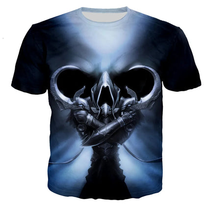 Diablo 3 Reaper of Soul T Shirt Men/women 3D Printed T-shirts Casual Harajuku Style Tshirt Streetwear Tops Dropshipping110/6XL