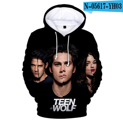 New TV Series TEEN WOLF 3D Printed Hoodies Men Women Fashion Harajuku Autumn Kids Streetwear Pullovers Fashion Hip-Hop Hoodie
