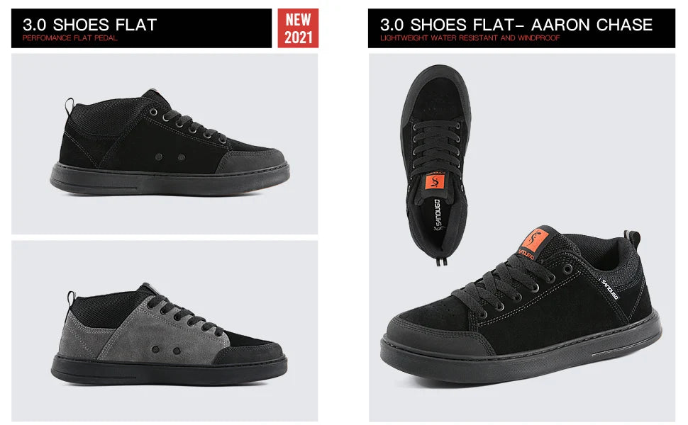Men's MTB shoes for flat pedals suitable for BMX, DH, Enduro, free-ride