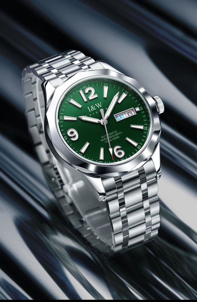 Luxury Tungsten Watch for Men 2024 New Japan SEIKO NH36A Movement Automatic Watches Men Sapphire Calendar Luminous Watch for Men