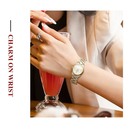 CARNIVAL Brand Luxury Mechanical Watch for Women Ladies Fashion Sapphire Automatic Movement Wristwatches Waterproof Watch for Women