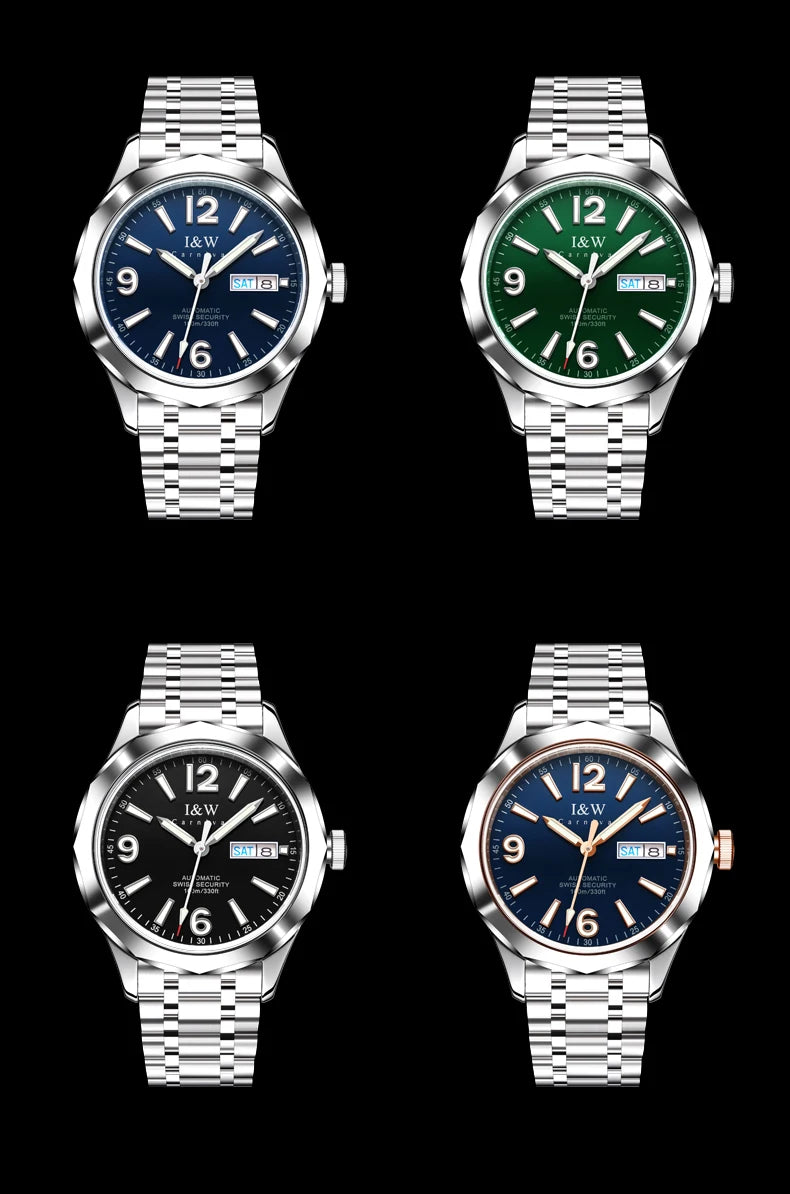 Luxury Tungsten Watch for Men 2024 New Japan SEIKO NH36A Movement Automatic Watches Men Sapphire Calendar Luminous Watch for Men