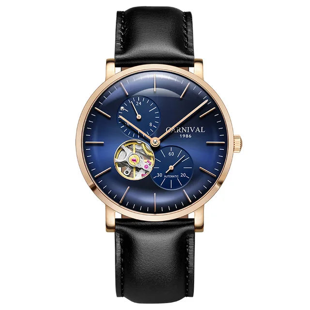 Reloj mecánico para hombre Carnival – Reloj de pulsera automático de lujo con cristal de zafiro