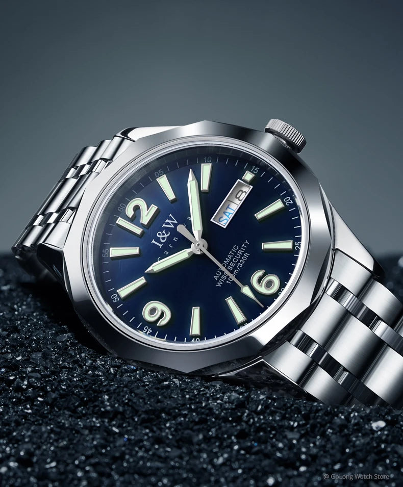 Luxury Tungsten Watch for Men 2024 New Japan SEIKO NH36A Movement Automatic Watches Men Sapphire Calendar Luminous Watch for Men