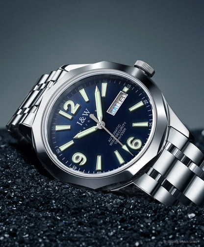 Luxury Tungsten Watch for Men 2024 New Japan SEIKO NH36A Movement Automatic Watches Men Sapphire Calendar Luminous Watch for Men