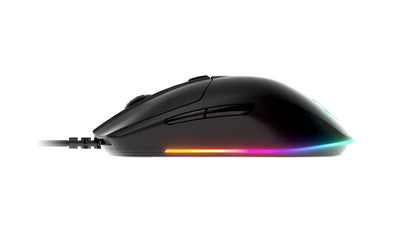 SteelSeries Rival 3 Gaming Mouse - 8,500 CPI TrueMove Core Optical Sensor - 6 Programmable Buttons Brilliant Prism RGB Lighting