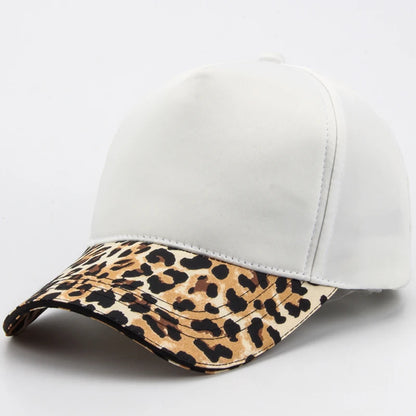 CNTANG Gorra de béisbol con estampado de leopardo para mujer. Gorras de moda hip hop. Gorra informal de marca de diseño para mujer. Gorra snapback para mujer y niñas. Gorras