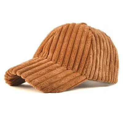 COKK Gorra de béisbol otoño-invierno para mujer Gorros de invierno de pana para mujer Gorra snapback Gorra de hip hop para mujer Gorras Bone