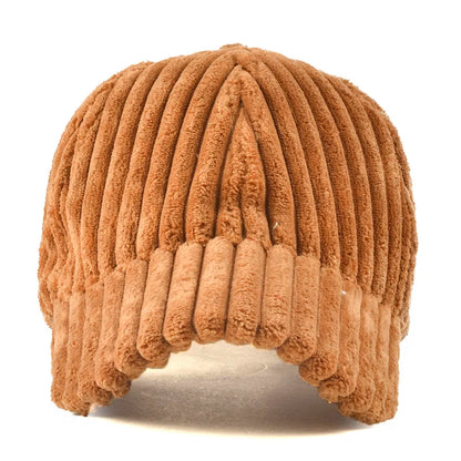 COKK Gorra de béisbol otoño-invierno para mujer Gorros de invierno de pana para mujer Gorra snapback Gorra de hip hop para mujer Gorras Bone