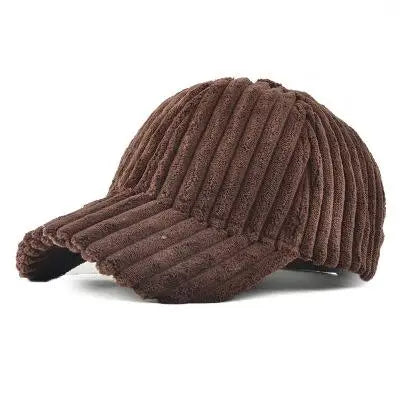COKK Gorra de béisbol otoño-invierno para mujer Gorros de invierno de pana para mujer Gorra snapback Gorra de hip hop para mujer Gorras Bone