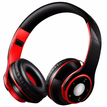 Casque audio sans fil Bluetooth pliable et coloré avec microphone et lecteur de carte TF pour enfants, femmes et hommes