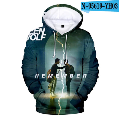 New TV Series TEEN WOLF 3D Printed Hoodies Men Women Fashion Harajuku Autumn Kids Streetwear Pullovers Fashion Hip-Hop Hoodie