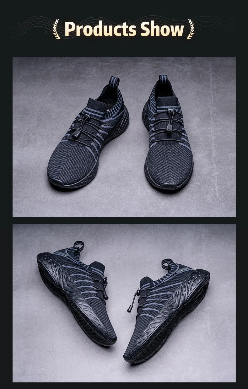 ONEMIX Waterproof Running Shoes for Men Breathable Lightweight Women Training Walking Sneakers Outdoor Trekking Slip-On Sports Shoes