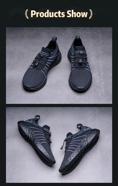 ONEMIX Waterproof Running Shoes for Men Breathable Lightweight Women Training Walking Sneakers Outdoor Trekking Slip-On Sports Shoes